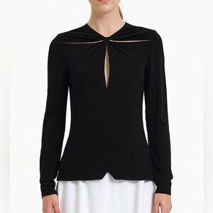 Proenza Schouler Black Long Sleeve Blouse